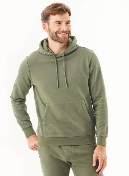 ORGANICATION ORGANICATION ESSENTIALS-HOOLDEN-Soft Touch Hoodie aus Bio-Baumwolle, Grün(olive), – Produktbild 1 von 4