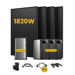 EcoFlow EcoFlow Stream Ultra, All-in-One Speicher für Balkonkraftwerke, mit 4 x 455 Bifaziale Solarmodule, by Powerness - Stream Ultra + 3 x Stream AC Pro | 7680Wh / 1 x Smart Meter / Standardversand – Produktbild 1 von 1