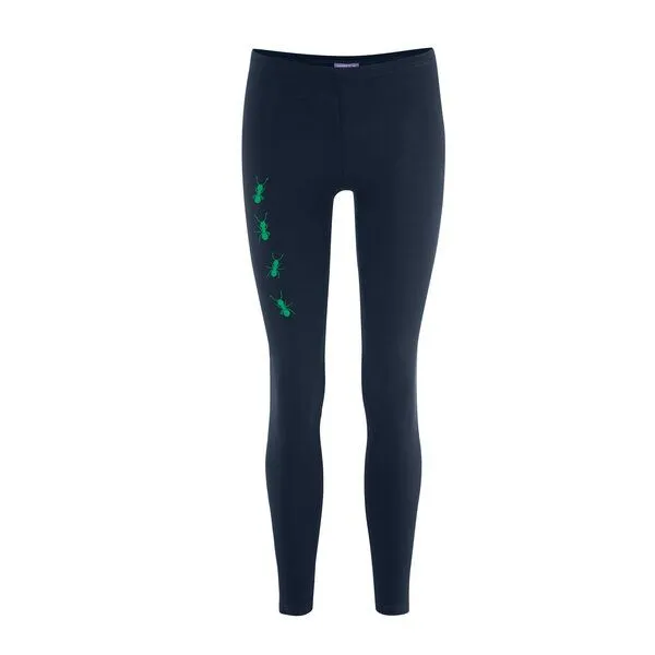 HANDGEDRUCKT HANDGEDRUCKT "Ameisen" Leggings Living Crafts, Dark navy, – Produktbild 1 von 2