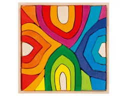 Goki goki Bauklötze aus Holz "Vier Jahreszeiten", 25-teilig, bunt Maße 33 x 33 x 3 cm – Produktbild 1 von 1