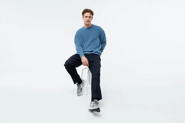Givn Berlin Givn Berlin Strickpullover GBBRENDAN loose Fit aus Bio-Baumwolle, Hellblau, – Produktbild 3 von 4