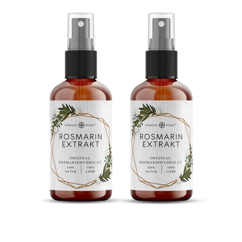 Nordic Pure Nordic Pure Rosmarin Extrakt 2x100 ml – Produktbild 1 von 2