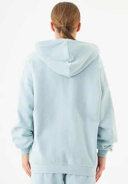 ORGANICATION ORGANICATION ESSENTIALS-JALE- Soft Touch Sweatjacke aus Bio-Baumwolle, Mint blue, – Produktbild 4 von 4