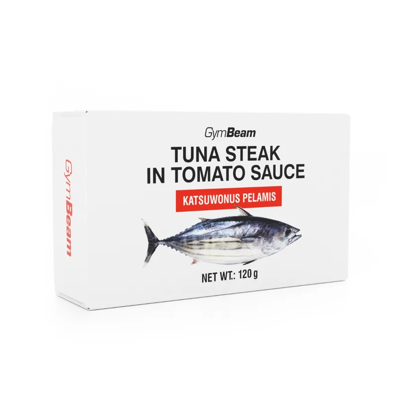 GymBeam Food GymBeam Thunfischsteak in Tomatensauce 120 g – Produktbild 1 von 1