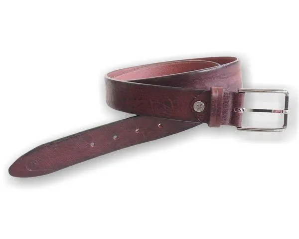 Greenbelts Greenbelts Herren Ledergürtel BRAY, Rot, – Produktbild 4 von 5