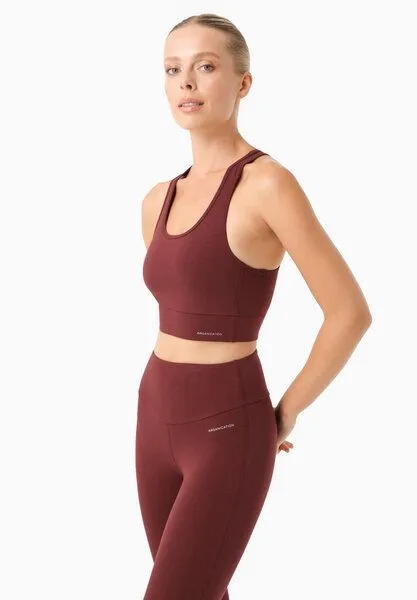 ORGANICATION ORGANICATION BIANNCA | Bralette aus Bio-Baumwolle, Bordeaux, – Produktbild 1 von 3