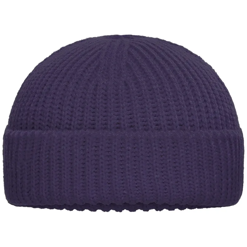 Myrtle Beach myrtle beach modische Strickmütze mit Umschlag MB7408 Gr. onesize deep purple – Produktbild 1 von 1