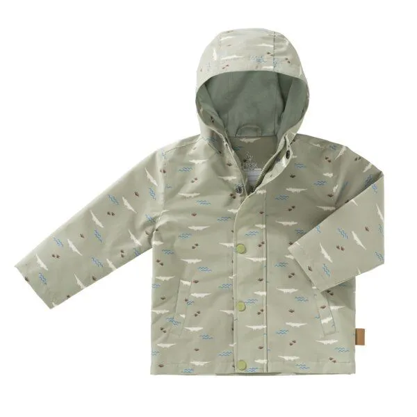 Fresk Regenjacke für Kinder – recyceltes Polyester, mit Kapuze –6 Jahre, Croco, – Produktbild 1 von 4