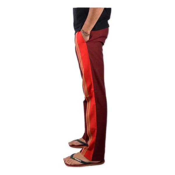 Africulture Africulture Kikoy Hose, unisex, Bordeaux, – Produktbild 3 von 3