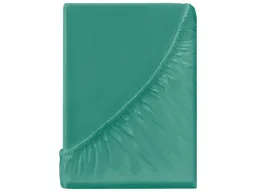 Spannbettlaken "Single Jersey" aus Bio-Baumwolle 140-160 x 200 cm, petrol – Produktbild 1 von 1