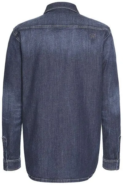 Wunderwerk Wunderwerk Herren Jeanshemd aus Bio-Baumwolle "Heavy duty denim shirt jacket", Blau (830 blue), – Produktbild 3 von 3