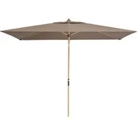 Doppler doppler Sonnenschirm "Alu Wood Ultra" 300 x 200 cm, Esche hell, HV, greige – Produktbild 1 von 1