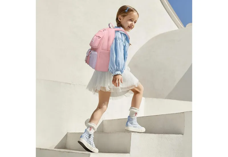 Diyarts Kinderrucksack, Trendiger Mädchenrucksack: Geräumig, Leicht und Robust, Rosa, – Produktbild 5 von 5