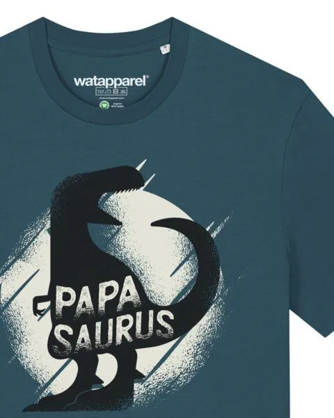 watapparel watapparel T-Shirt Unisex Papasaurus, Stargazer, – Produktbild 3 von 4