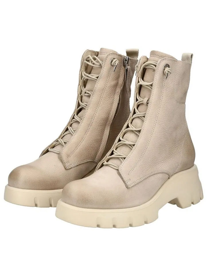 Paul Green Paul Green Stiefelette Nubukleder Schnürstiefelette, Beige|grau, – Produktbild 4 von 5