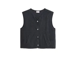 People Wear Organic People Wear Organic Fleece-Weste Bio-Baumwolle (kbA) anthrazit melange S – Produktbild 1 von 1