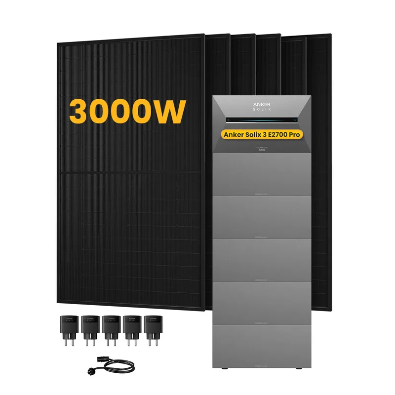 Anker Anker SOLIX Solarbank 3 E2700 Pro, mit 6 x 500 Bifaziale Solarmodule, by Powerness - 16kWh / 5 x Smart Plug / Standardversand – Produktbild 1 von 1