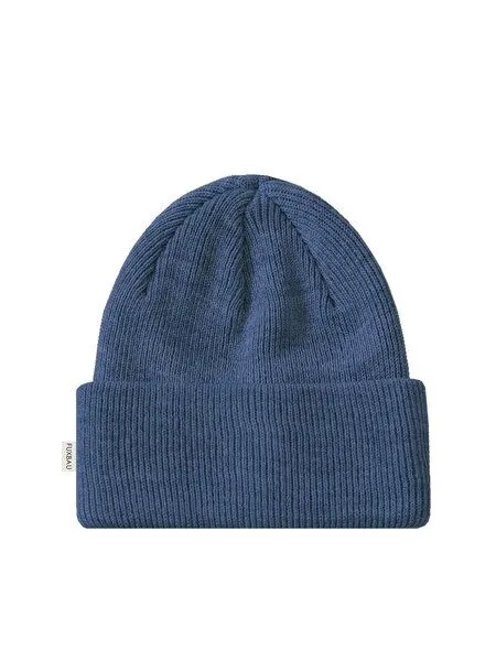 FUXBAU FUXBAU Merino Strickmütze, Nachtblau, – Produktbild 3 von 4