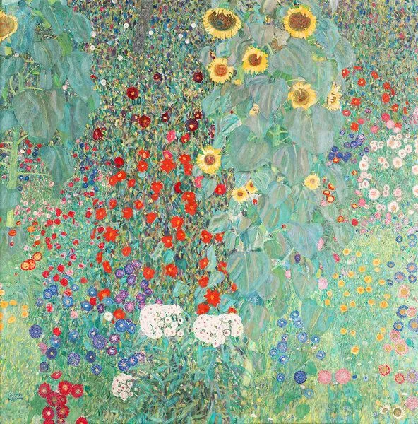 Photocircle Photocircle Poster / Leinwandbild - Gustav Klimt: Bauerngarten mit Sonnenblumen – Produktbild 2 von 4