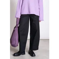 JAN N JUNE JAN 'N JUNE Damen vegan Hose Barrel Yauri Schwarz – Produktbild 1 von 1