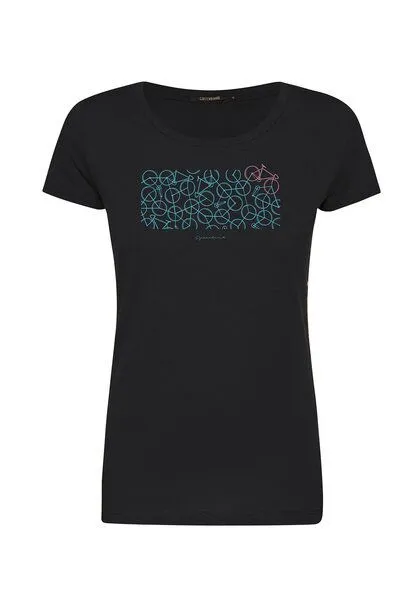 GreenBomb GREENBOMB Bike Connect Loves - Lässiges T-Shirt aus Bio-Baumwolle / hochwertiger Print / Fair & Vegan, Schwarz (black), – Produktbild 2 von 2