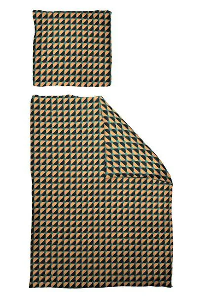 Nature by Adam Nature by Adam Bettwäsche 2tlg aus 100% Bio-Baumwolle - Made in Germany - Circles, Dunkelblau, – Produktbild 3 von 4