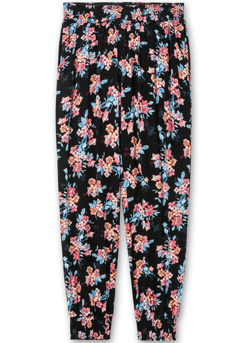 sheego sheego Schlupfhose schwarz-gemustert, Schwarz-gemustert, – Produktbild 2 von 2