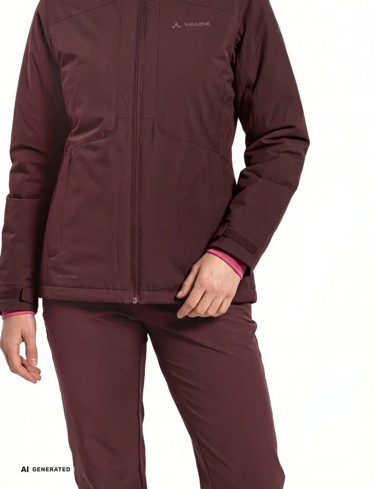 Vaude Vaude Outdoorjacke SE Women's Morkon Wool-lined Jacket (1-St) wind- und wasserdichte Jacke mit Wollfutter, Schwarz, – Produktbild 4 von 4