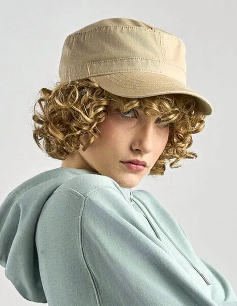Atlantis Headwear Atlantis Headwear Armycap Military / Cuba-Cap, Schwarz, – Produktbild 2 von 2