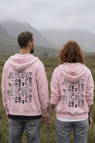 KOKOworld KOKOworld Kapuzenjacke Goa-Zip-Unisex, Powder-pink sun&soil (rosa), – Produktbild 3 von 4