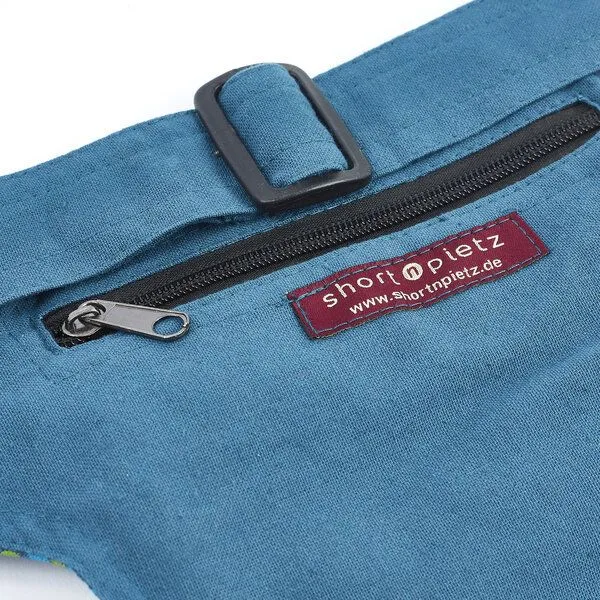 short'n'pietz short'n'pietz handgenähte Gürteltasche mit verstellbarem Gürtel, Türkis, – Produktbild 3 von 4