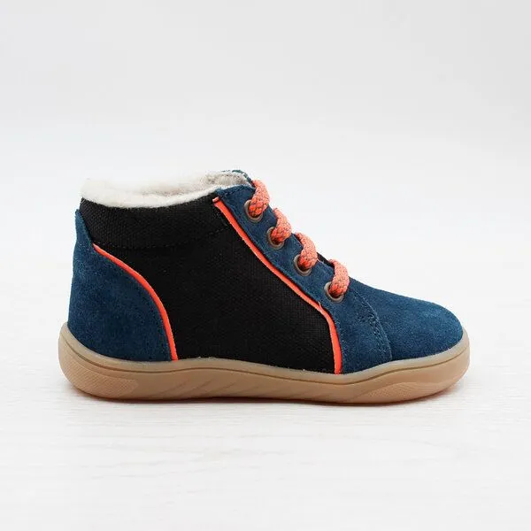 Pololo Pololo Barfuß-Membran-Halbschuh "Mario", gefüttert, zum Schnüren, Blau, – Produktbild 1 von 4