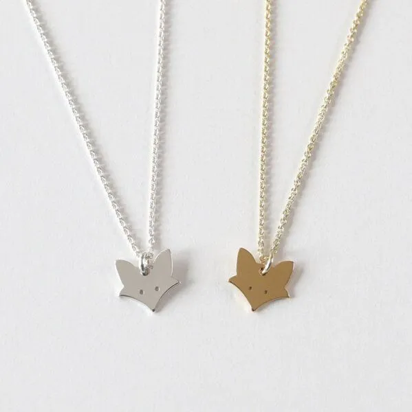 BELLYBIRD Jewellery BELLYBIRD Jewellery Kinderkette - kleiner Fuchs, Anhänger/ Silber/ Silber vergoldet, Silber, – Produktbild 2 von 4