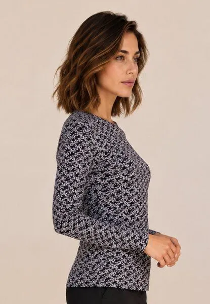 LANA Organic LANA Organic Bio Langarmshirt, Modell Nina, Farrah schwarz, – Produktbild 3 von 4