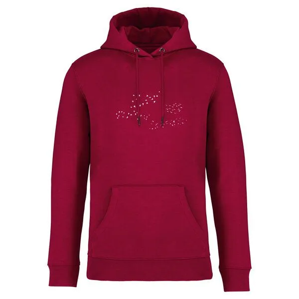 Greenspired Greenspired Basic Bio Unisex Hoody Nr. 4 Skybirds 350g/m² XXS - 3 XL, Hibiskus, – Produktbild 1 von 1
