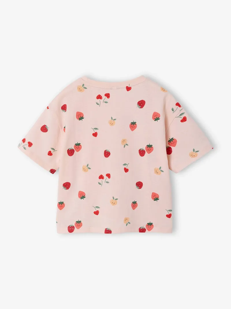 Vertbaudet T-Shirt mit Knoten Mädchen hell, Hellrosa, – Produktbild 2 von 3