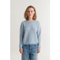 Basic Apparel Basic Apparel Leichter Sommerpullover CASHI aus Bio-Baumwolle, Hellblau-dutch-canal-birch, – Produktbild 1 von 1