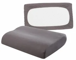 OTTO home Kissenbezüge Olive Nackenstützkissen, flexible Kissenbezüge, Kissenhöhe 8 cm, (2 Stück), mit Gummizug – Produktbild 1 von 1