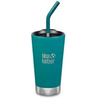 Klean Kanteen Klean Kanteen Edelstahl Trinkbecher - Tumbler 473ml, mit Trinkhalm, isoliert, Smaragdgrün, – Produktbild 1 von 1