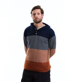 Gary Mash GARY MASH Strickpullover Edmundston mit Kapuze aus Biobaumwolle – Produktbild 1 von 1
