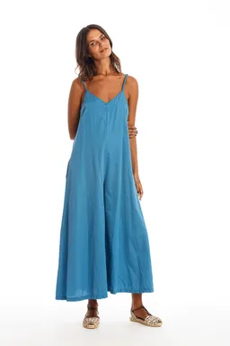 RAVENS VIEW IBIZA RAVENS VIEW IBIZA Damen vegan Jumpsuit Chiara Maui Blau – Produktbild 1 von 1