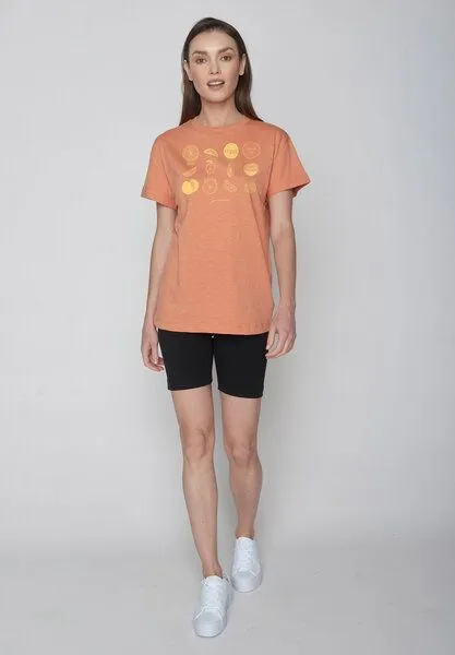 GreenBomb GREENBOMB Bike Citrus Stop - Lässiges T-Shirt aus Bio-Baumwolle / hochwertiger Print / Fair & Vegan, Yellow, – Produktbild 4 von 4
