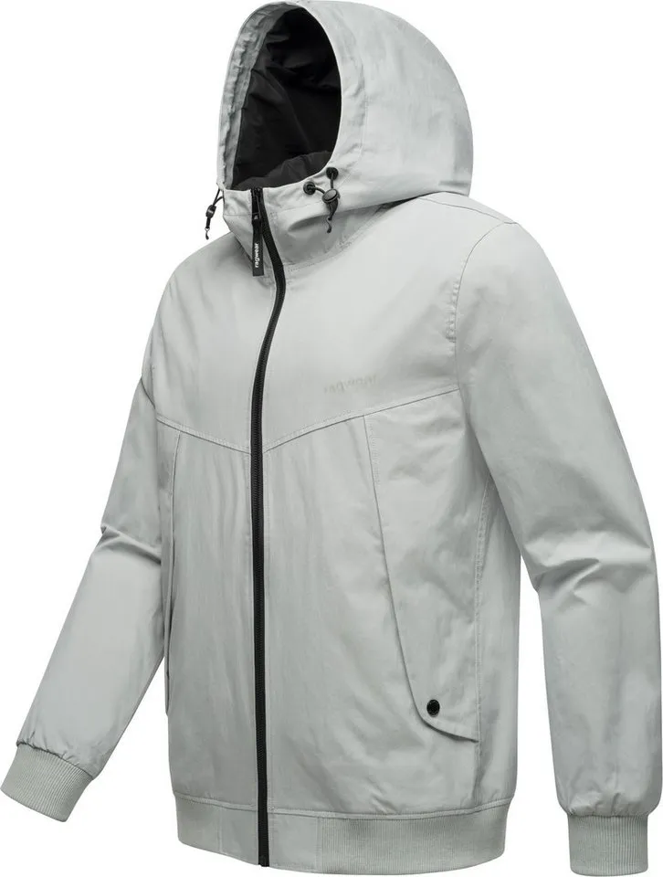 ragwear ragwear Outdoorjacke Tyller Leichte Übergangsjacke mit Kapuze, Grau, – Produktbild 3 von 4