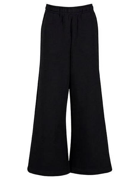 New Morning Studios New Morning Studios Ladies Sweathose Jogginghose mit weitem Bein, Schwarz, – Produktbild 1 von 4