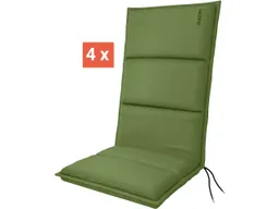 Doppler doppler Auflage "CITY" für Hochlehner, 4er-Pack, 119x48x6 cm, Polyester, grün – Produktbild 1 von 1