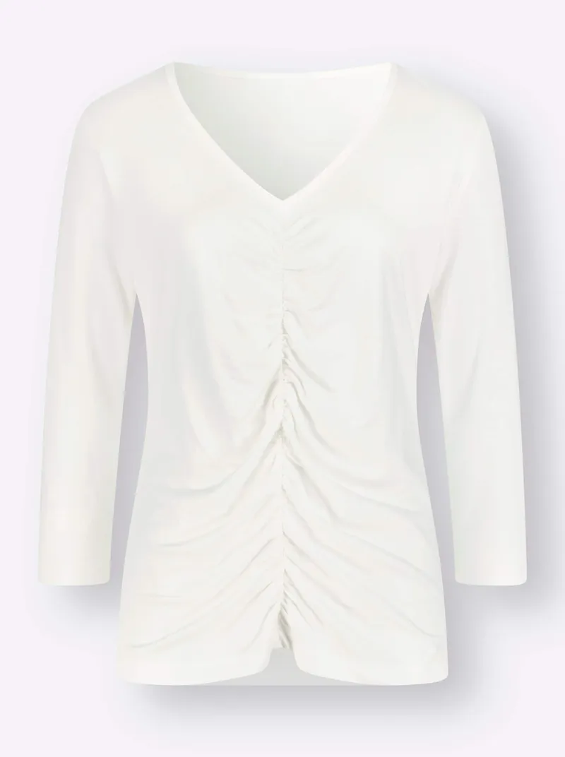 Witt 3/4-Arm-Shirt ecru, Ecru, – Produktbild 1 von 2