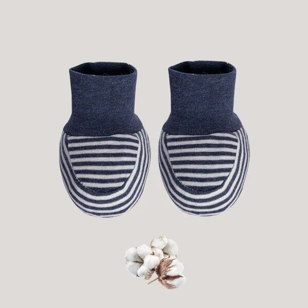 OrganicEra Babyschühchen OrganicEra aus Bio-Baumwolle, Blau, – Produktbild 1 von 2