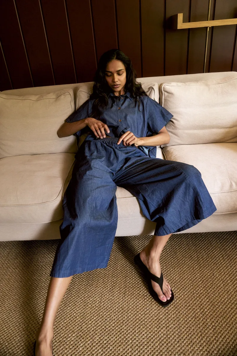 KOMODO KOMODO Damen vegan Culotte Dani Mittlere Wäsche Blau, Dunkelblau, – Produktbild 1 von 2