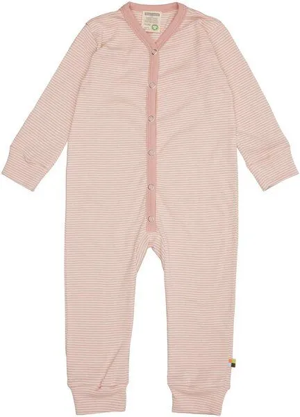 loud + proud loud + proud Baby Overall Pyjama aus Bio Baumwolle und GOTS zertifiziert, Powder/rosa, – Produktbild 3 von 4