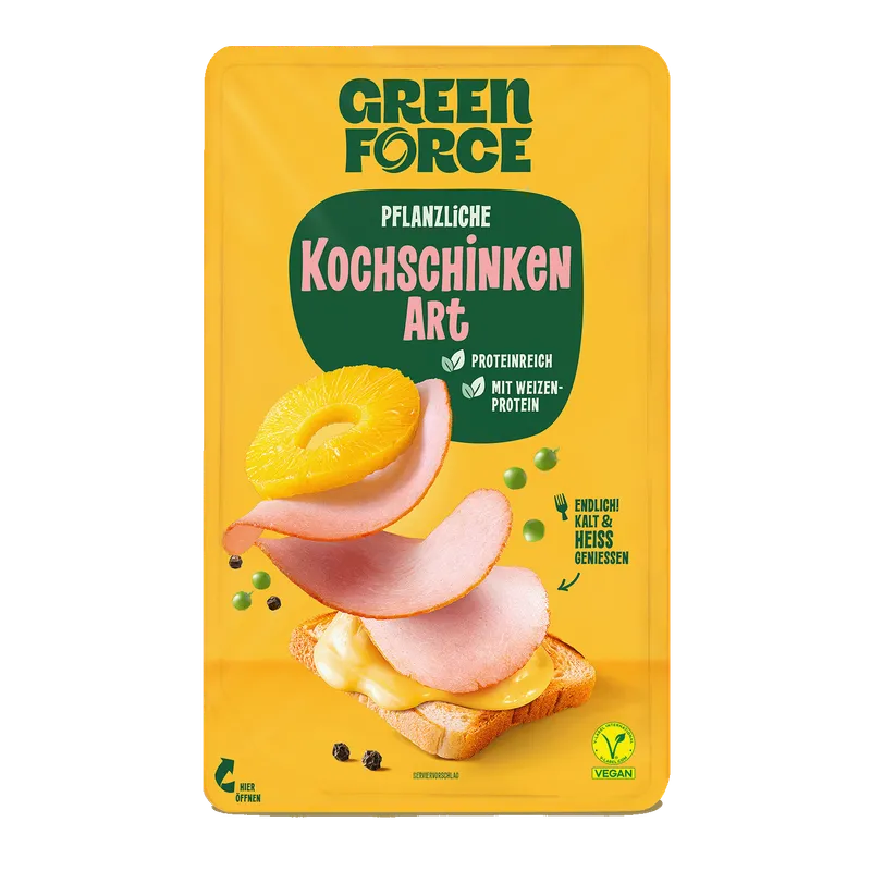 GREENFORCE Veganer Aufschnitt Kochschinken Art, 70g – Produktbild 1 von 1